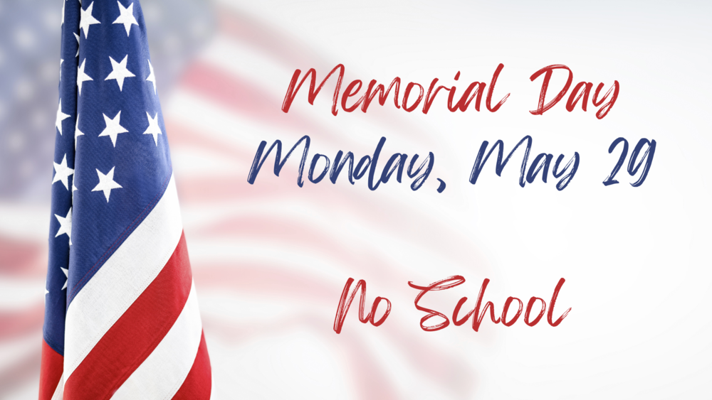 No School on Memorial Day